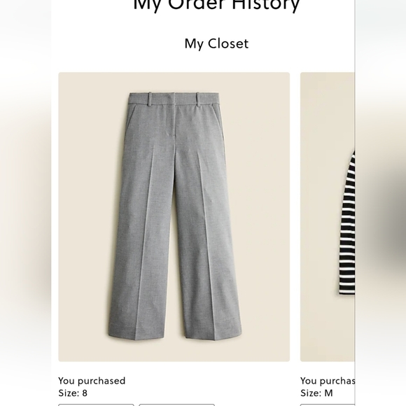 Sydney wide-leg Cropped Ankle Grey pant in four-season stretch Size 8 - Picture 4 of 13